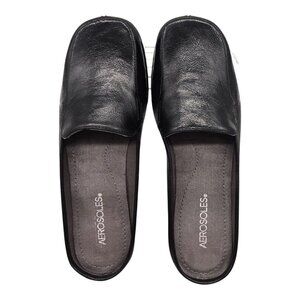 Aerosoles Duble Down Women's Mules Black slip on Patent Size 9.5M